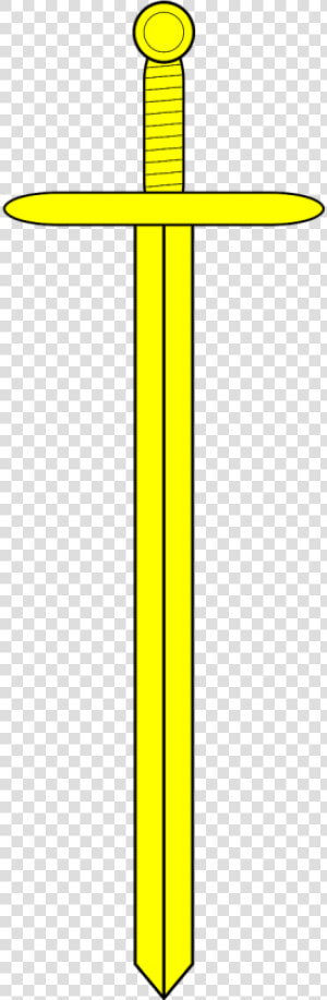 Sword Blade Weapon Free Picture   Yellow Sword Clipart  HD Png Download