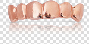 Polished Solid Rose Gold Teeth   Ring  HD Png Download
