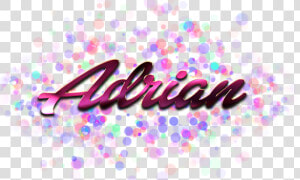 Adrian Name Logo Bokeh Png  Transparent Png
