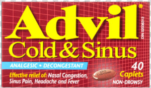 Advil Cold And Sinus  HD Png Download