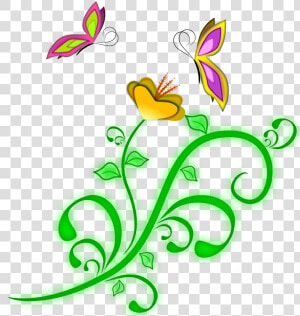 Flower Butterflies Spring   Borboletas Png  Transparent Png