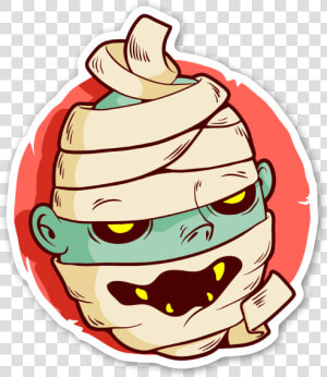 Mummy Monster Sticker   Cartoon  HD Png Download