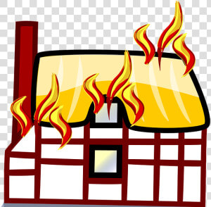 House Design And Ideas Site Page   Cartoon House On Fire  HD Png Download