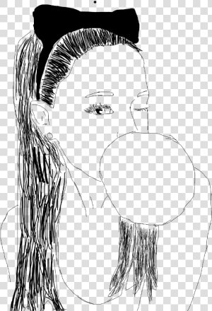 Ariana Grande Outline Pls Rate And U Can Request One   Sketch  HD Png Download