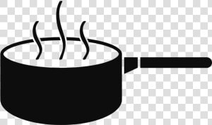 Boiling Pot Icon Clipart   Png Download   Black And White Pot Boiling Clipart  Transparent Png