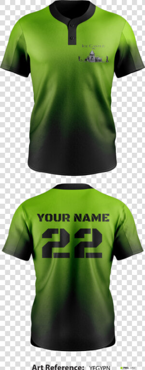 Ice Castle Two Button Softball Jersey   Active Shirt  HD Png Download