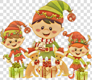 Christmas Elves Png  Transparent Png