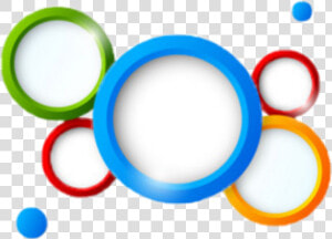  circles  3d  shapes  frame   Colored Circles Png  Transparent Png