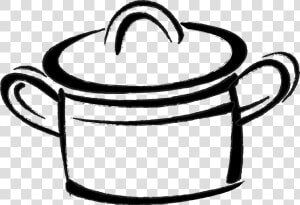 Transparent Cooking Pot Png   Cooking Pot Drawing Png  Png Download