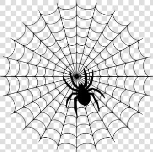 Day A Simple Web   Spider On A Web  HD Png Download