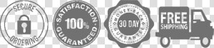 Trust Badges Grey Png  Transparent Png