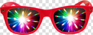 Transparent Rainbow Lens Flare Png   Rave Glasses Png  Png Download