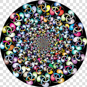 Triangle Triskell Vortex Prismatic With Background   Circle  HD Png Download