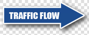 Floor Marking Blue Directional Arrow  Traffic Flow   Traffic Flow Directional Arrows  HD Png Download