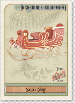 Santa S Sleigh 2019 Topps Allen  amp  Ginter Oversized   Magento  HD Png Download