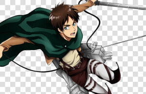 Attack On Titan Eren Render  HD Png Download