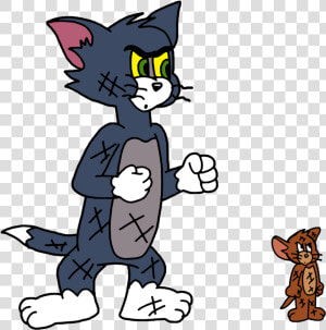 Tom Cat Jerry Mouse Clint Clobber Tom And Jerry Cartoon   Tom And Jerry Drawing Easy  HD Png Download
