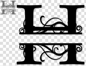 Monogram H   Split Monogram Font O  HD Png Download
