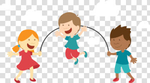 Kids Play Png   Transparent Cartoons   Cartoon Images Of Skipping  Png Download