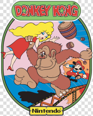 Arcade Side Art   Donkey Kong Arcade Mario  HD Png Download