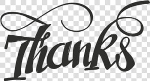 Thanks Word Art   Calligraphy  HD Png Download