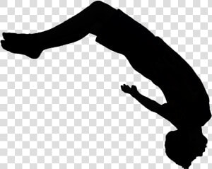 Monochrome Photography Silhouette Logo   Backflip Png  Transparent Png