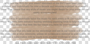 Package Description 2   Wedding Description Png  Transparent Png