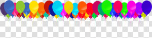 Balloon Border Png Images Pictures   Transparent Birthday Balloons Border Png  Png Download