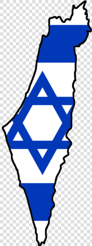 Flag Map Of Israel   Israel Map And Flag  HD Png Download