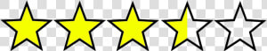 Four And A Half Stars  HD Png Download