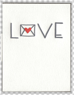 Love Mail Letterpress Greeting Card   Black and white  HD Png Download