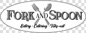 Black And White Png Spoons And Fork  Transparent Png