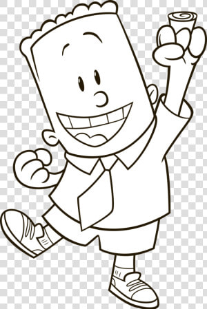 Coloring Professor Poopypants Captain Underpants  HD Png Download