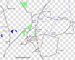 Buckland Newton Sharnhill Green Bookham Duntish Cross   Map  HD Png Download