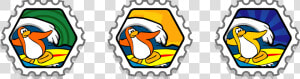 Club Penguin Catchin Waves Hard Stamps  HD Png Download