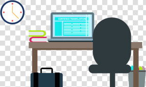 Translation Of Legal Documents   Computer Desk  HD Png Download