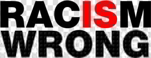 Racism Is Wrong  Typography   Graphics  HD Png Download