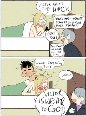 Yurio And Otabek Comics  HD Png Download
