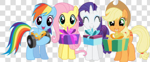 Happy Birthday By Tgolyi On Deviantart   Little Pony Birthday Vector  HD Png Download