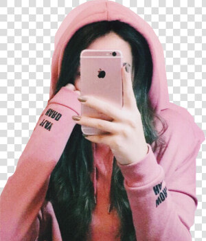 Girl Selfie   Girl Selfie Pink Aesthetic  HD Png Download