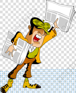 Transparent Old People Png   Newspaper Seller Png  Png Download