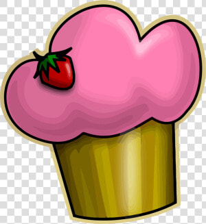 Pink Green Cupcake Clipart Png   Cartoon Cupcakes Clipart  Transparent Png
