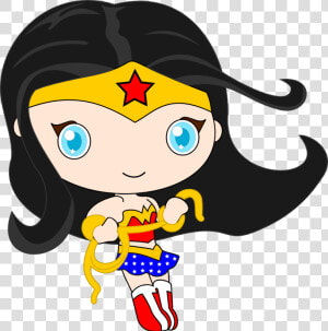 Transparent Woman Clip Art   Cute Wonder Woman Chibi  HD Png Download