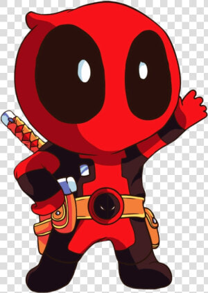 Deadpool Clipart Cartoon   Cartoon Deadpool Art  HD Png Download