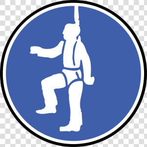Attach Safety Wire Clip Art   Working At Heights Logo  HD Png Download