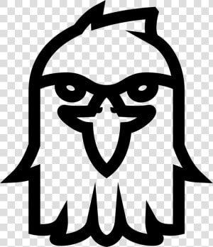 Eagle Outline   Eagle Front Icon  HD Png Download