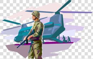 Vector Illustration Of United States Military Soldier   Illustration  HD Png Download