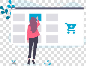 Ecommerce Development   Abandoned Cart Illustration  HD Png Download
