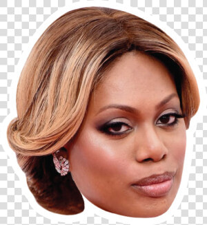 Laverne Cox Celebrity Head Sticker   Blond  HD Png Download