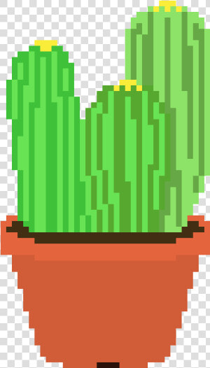Cacti Plant Pixel Transparent Background  HD Png Download